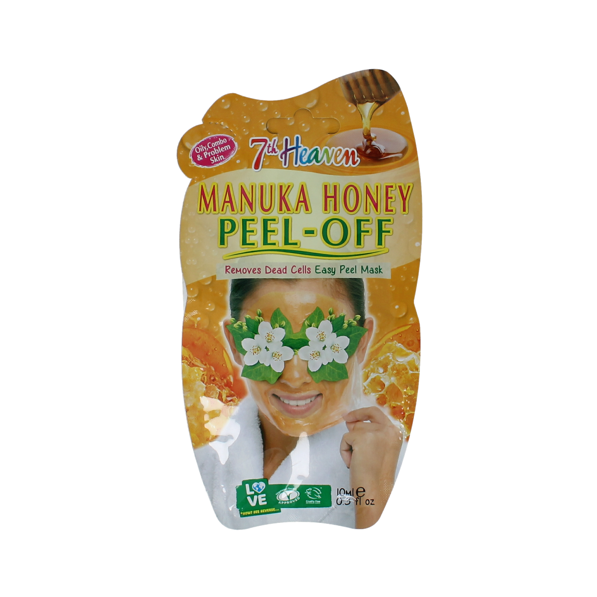 Montagne 7th Heaven gezichtsmasker manuka honey peel-off 10.00 Milliliter