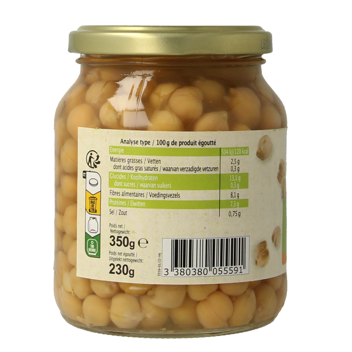Primeal Kikkererwten demeter bio 350.00 Gram