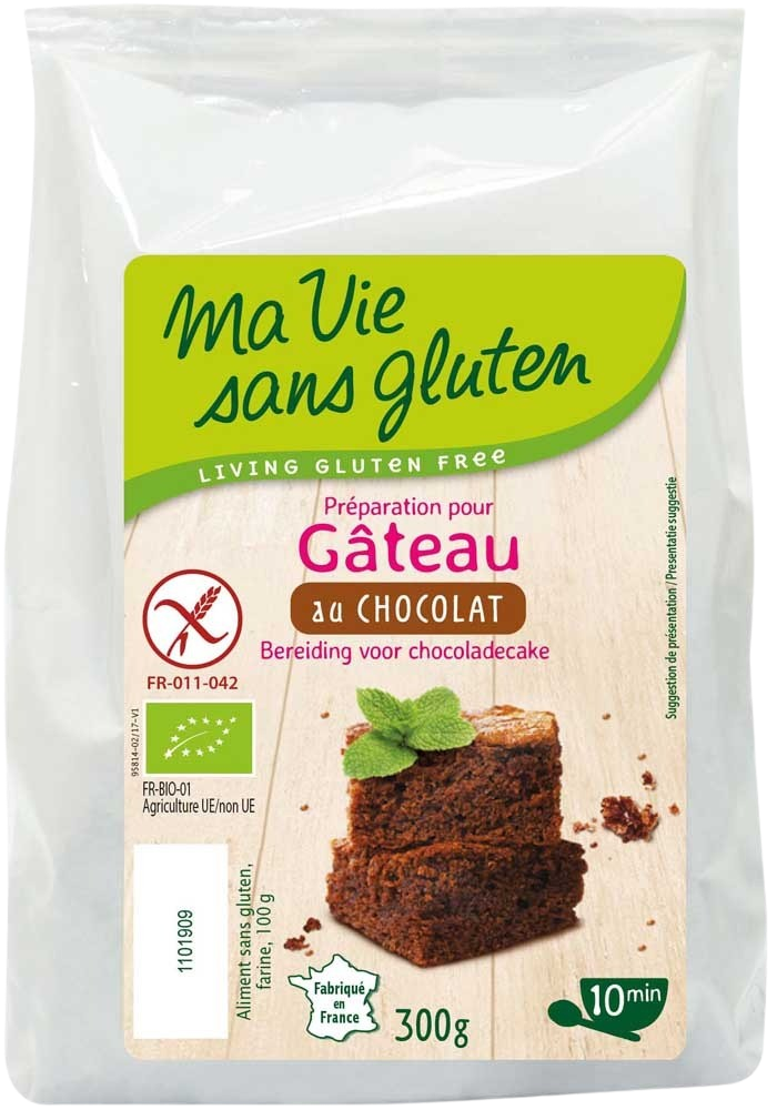 Ma Vie Sans Chocolade cakemix glutenvrij bio 300.00 Gram