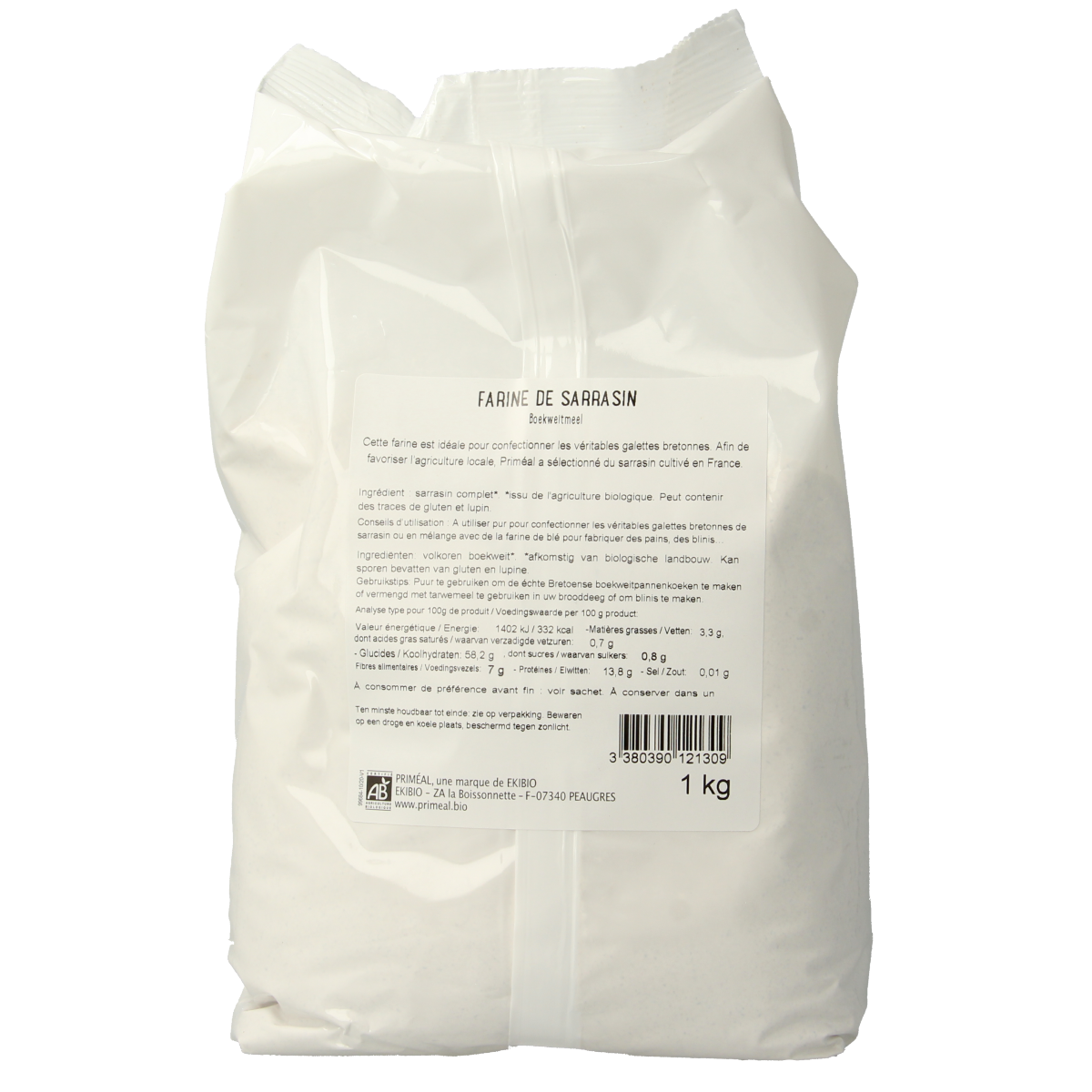 Primeal Boekweitmeel bio 1.00 Kilogram