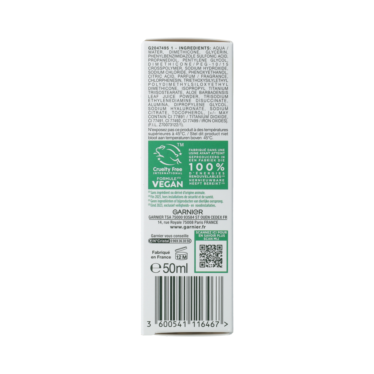 Garnier Skin naturals BB miracle skin perfector licht 50.00 Milliliter