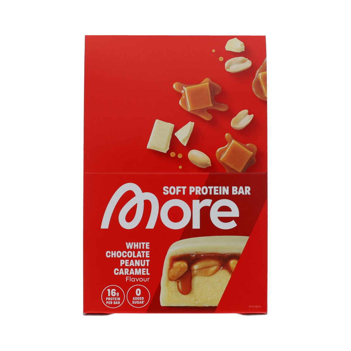 More Nutrition Bar white chocolate peanut caramel 10.00 Stuks