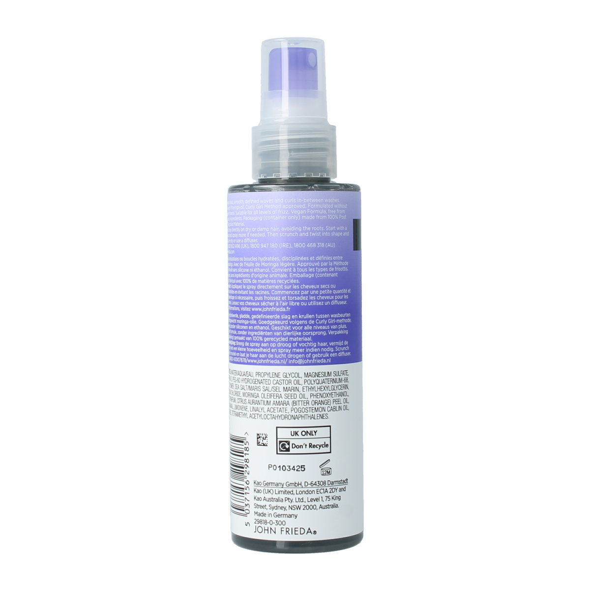 John Frieda Dream curls revival spray oil infused waved 150.00 Milliliter
