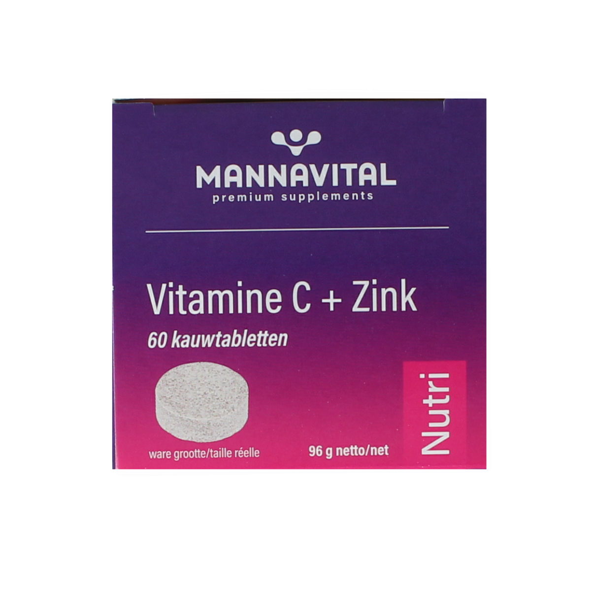 Mannavital Vitamine C plus zink 60.00 Tabletten