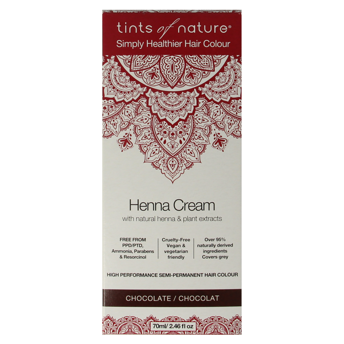 Tints Of Nature Henna cream chocolate semi permanent 70.00 Milliliter