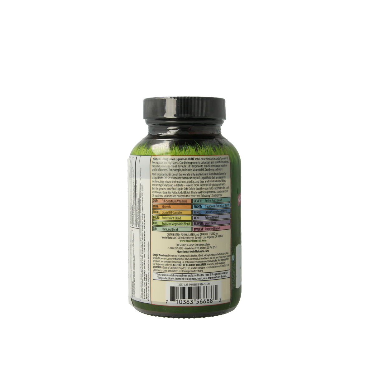 Irwin Naturals Living green liquid gel multi for women 90.00 Softgels