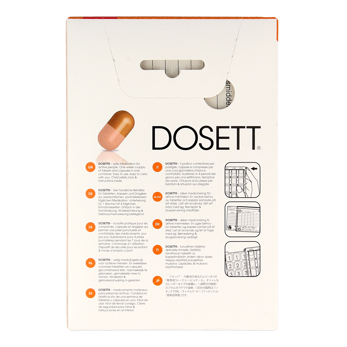 Dosett Doseerbox medicator 1.00 Stuks