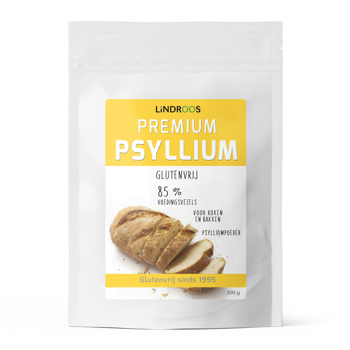 Lindroos Premium psyllium glutenvrij 200.00 Gram