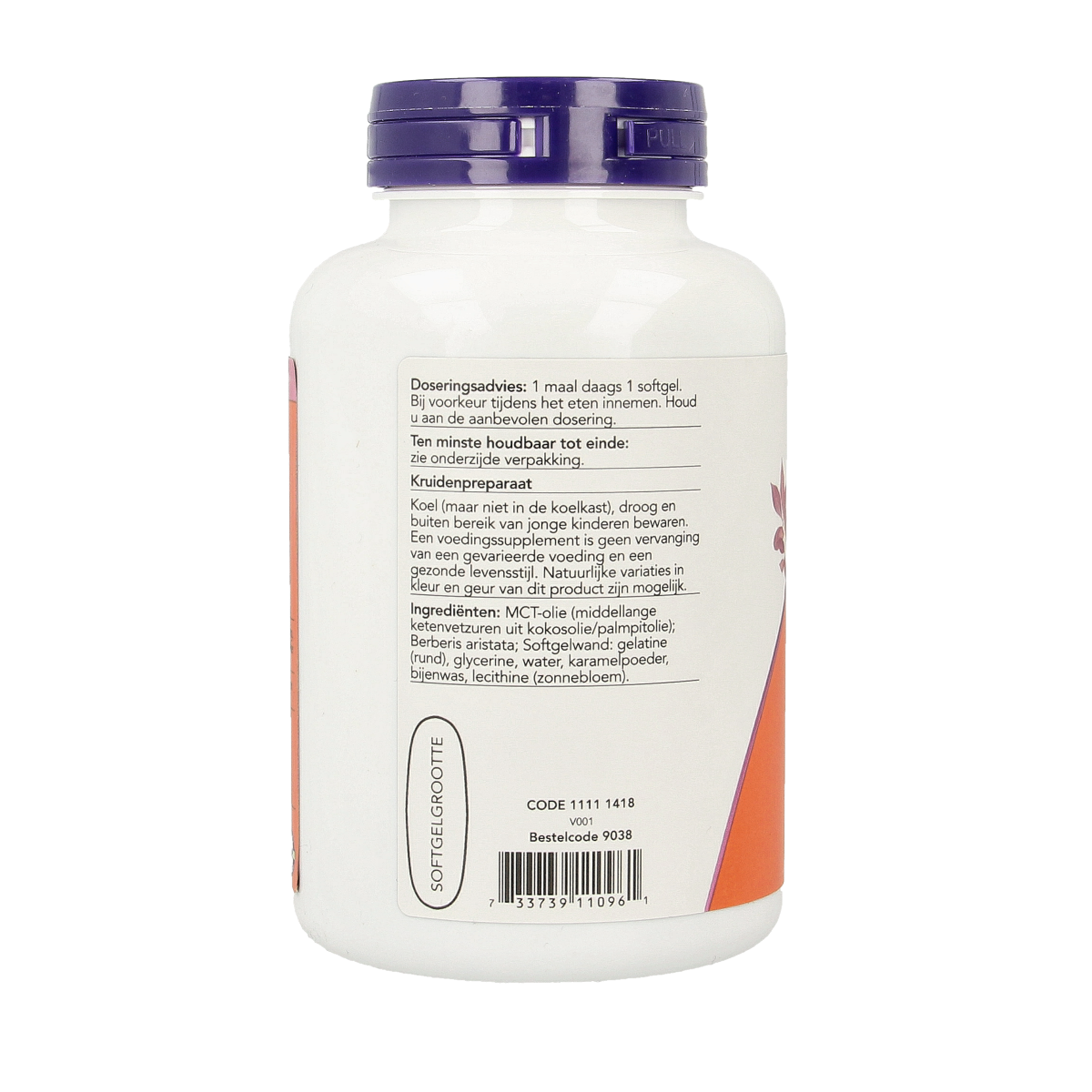 NOW Berberine 400mg 90.00 Softgels