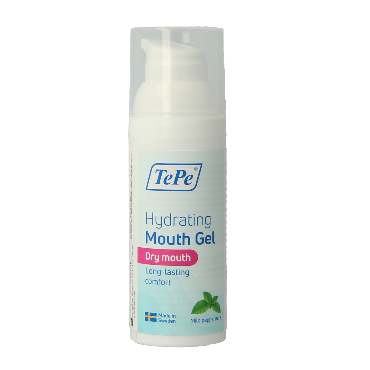 TePe Hydraterende mondgel voor droge mond pepermunt 50.00 Milliliter