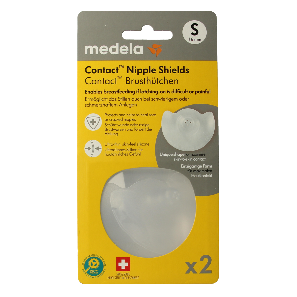 Medela Contact tepelhoedjes maat S 1.00 Paar
