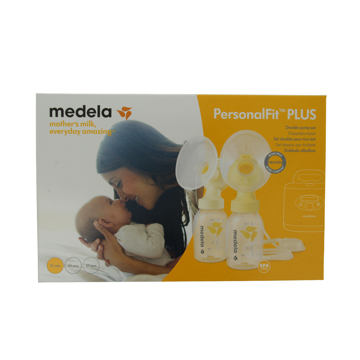 Medela Symphony afkolfset dubbel maat S 1.00 Set
