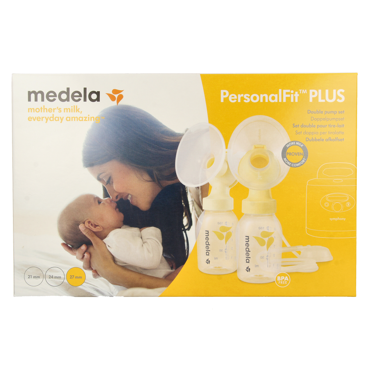 Medela Symphony afkolfset dubbel L 1.00 Set