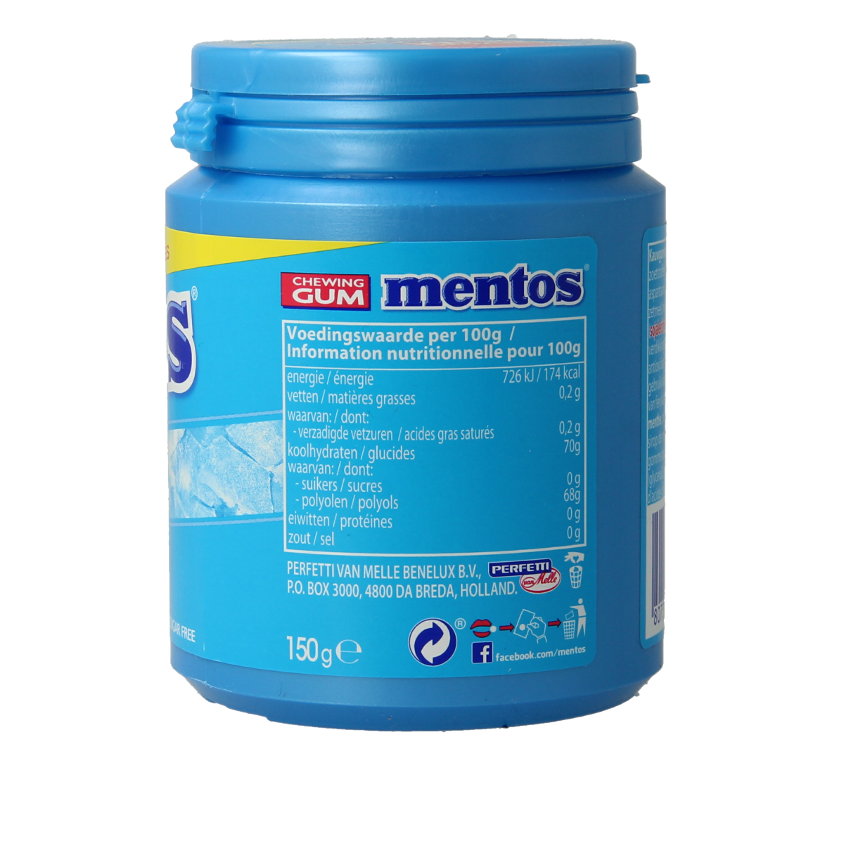 Mentos Gum XL mighty mint pot 150.00 Gram