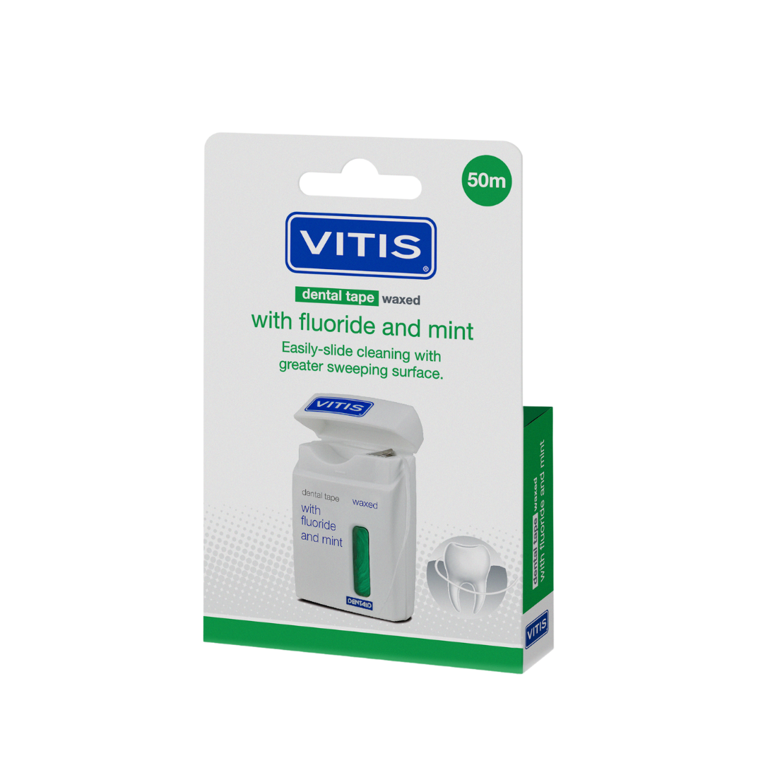 Vitis Tape waxed fluor mint groen 50 meter 1.00 Stuks