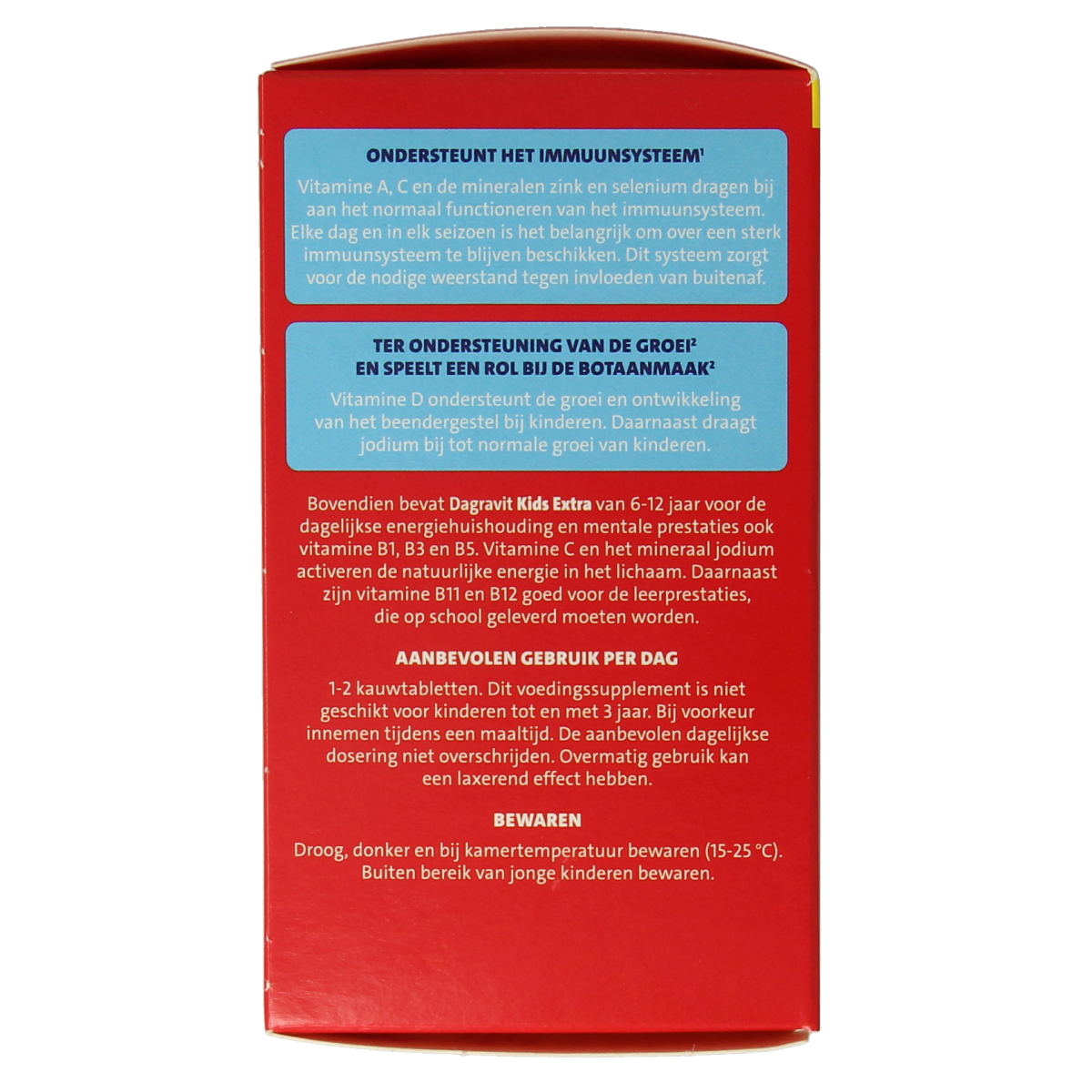 Dagravit Kids extra 6 - 12 jaar 60.00 Kauwtabletten