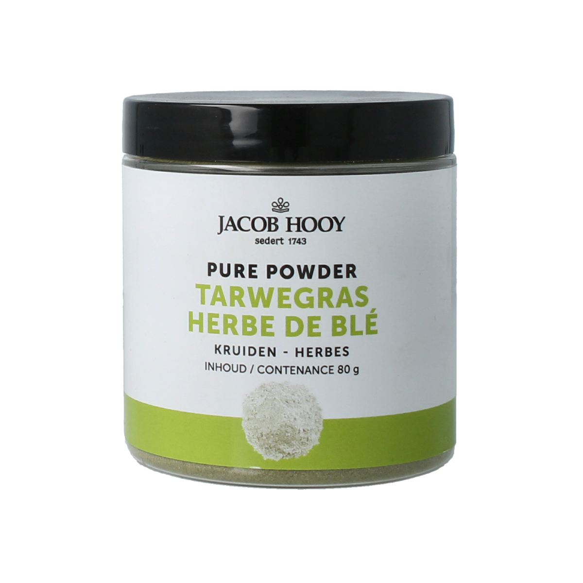 Jacob Hooy Pure Powder tarwegras 80.00 Gram