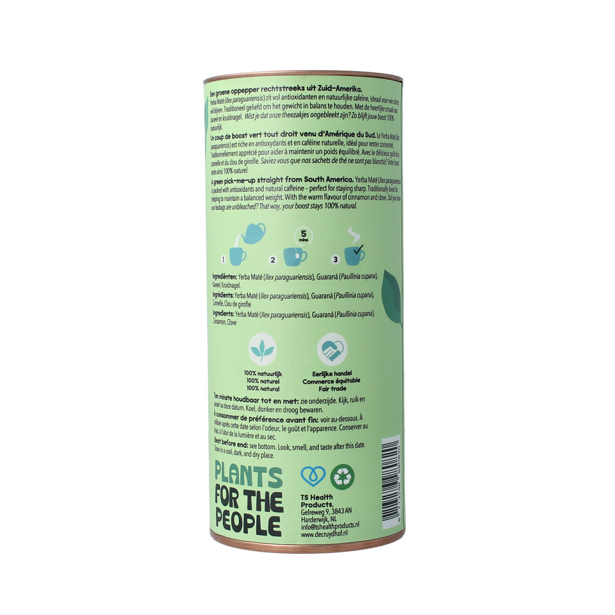 De Cruydhof Thee yerba mate / guaranacinnamon / clove 20.00 Stuks