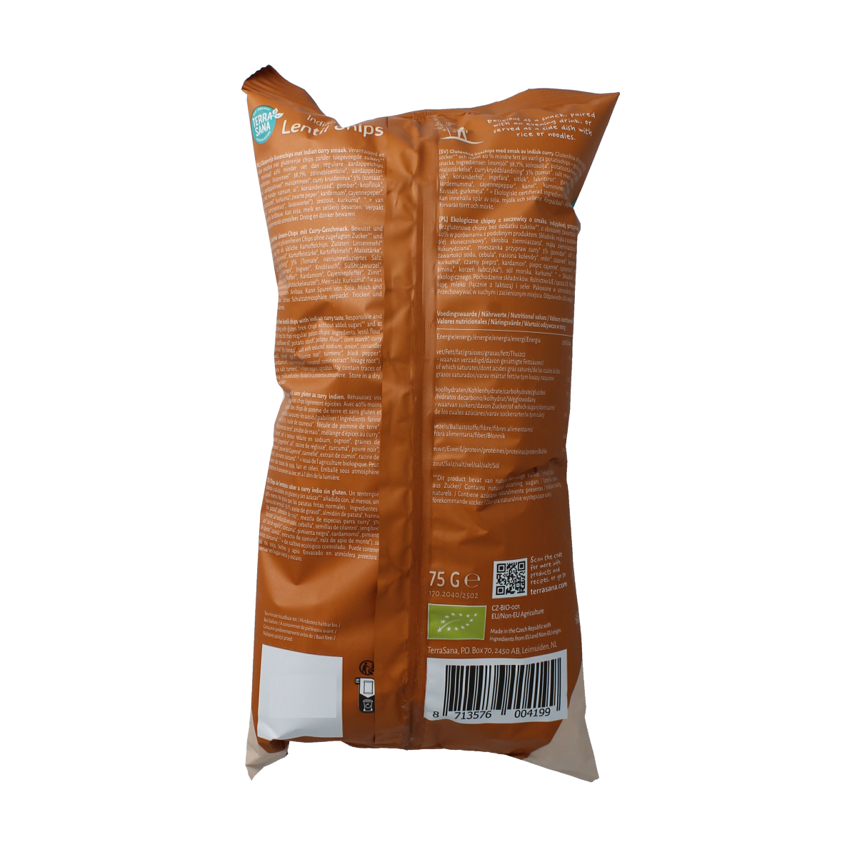 TerraSana Linzenchips Indian curry bio 75.00 Gram