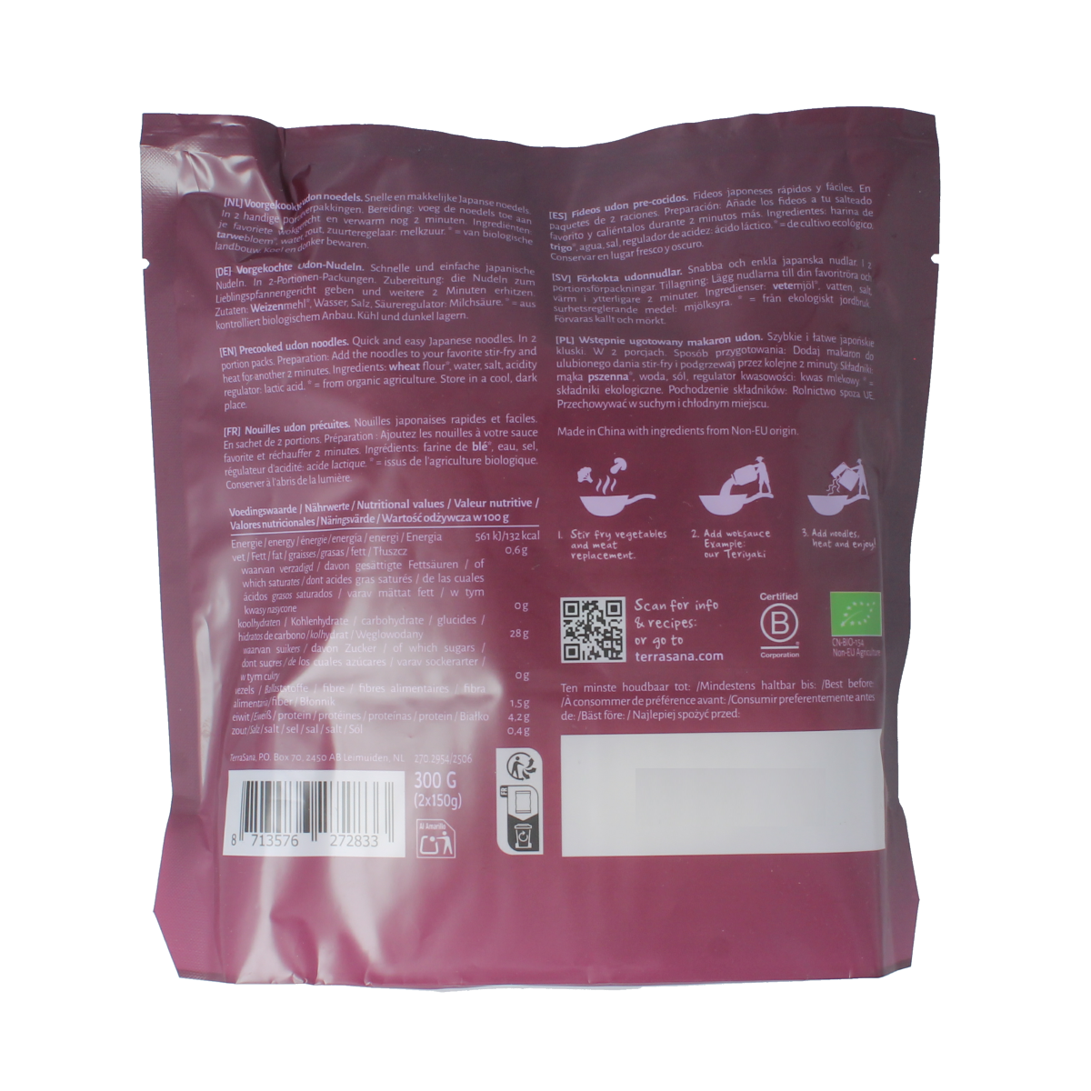 TerraSana Heat & eat udon bio 300.00 Gram