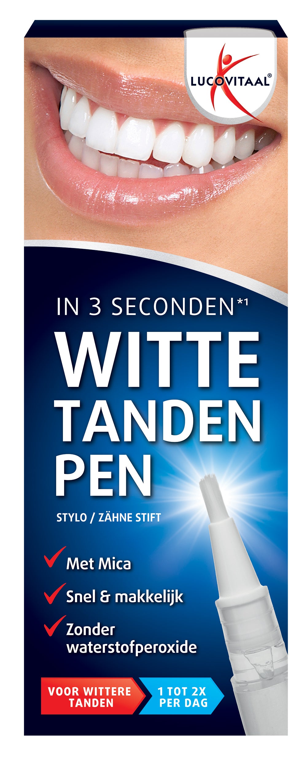 Lucovitaal Witte tanden pen 1.00 Stuks