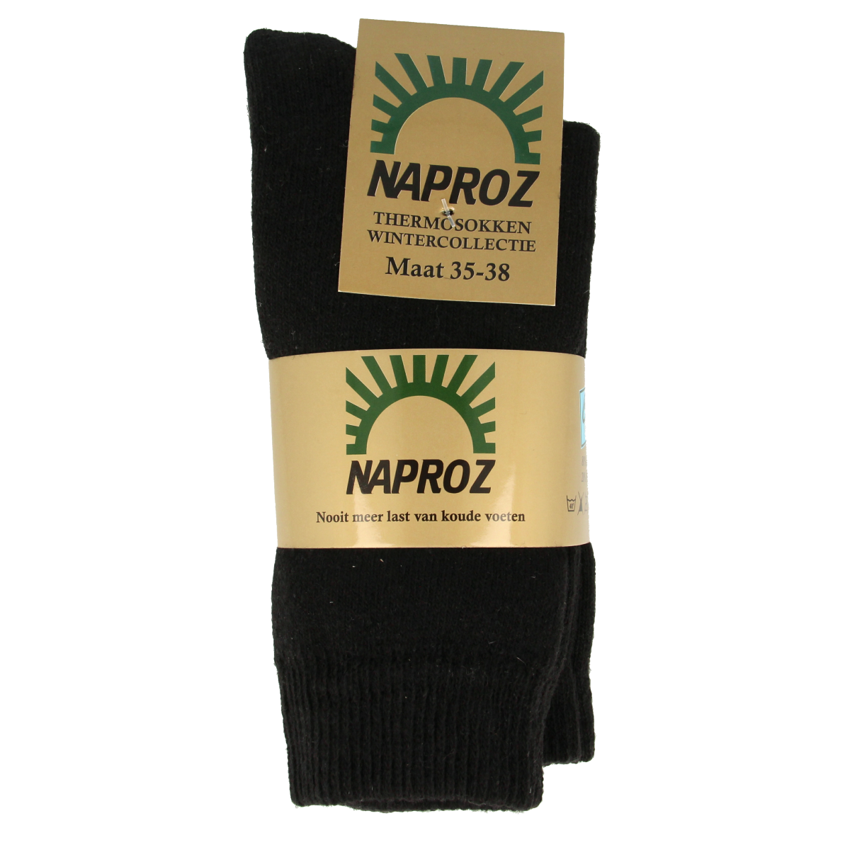 Naproz Thermo sokken zwart maat 35-38 3.00 Paar