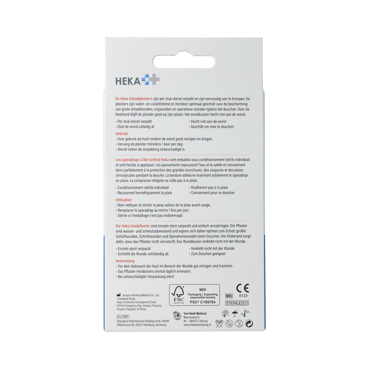 Heka Klein Eilandpleister 5cm x 7cm waterbestendig 10.00 Stuks