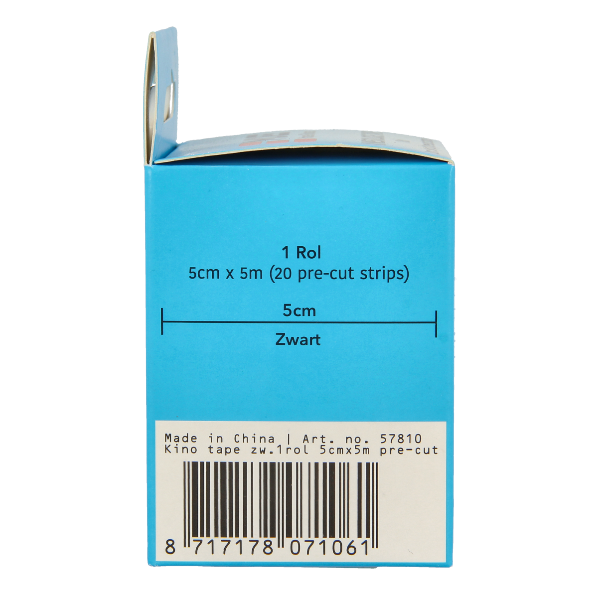 Emdee Kinesio tape zwart pre cut 1.00 Stuks