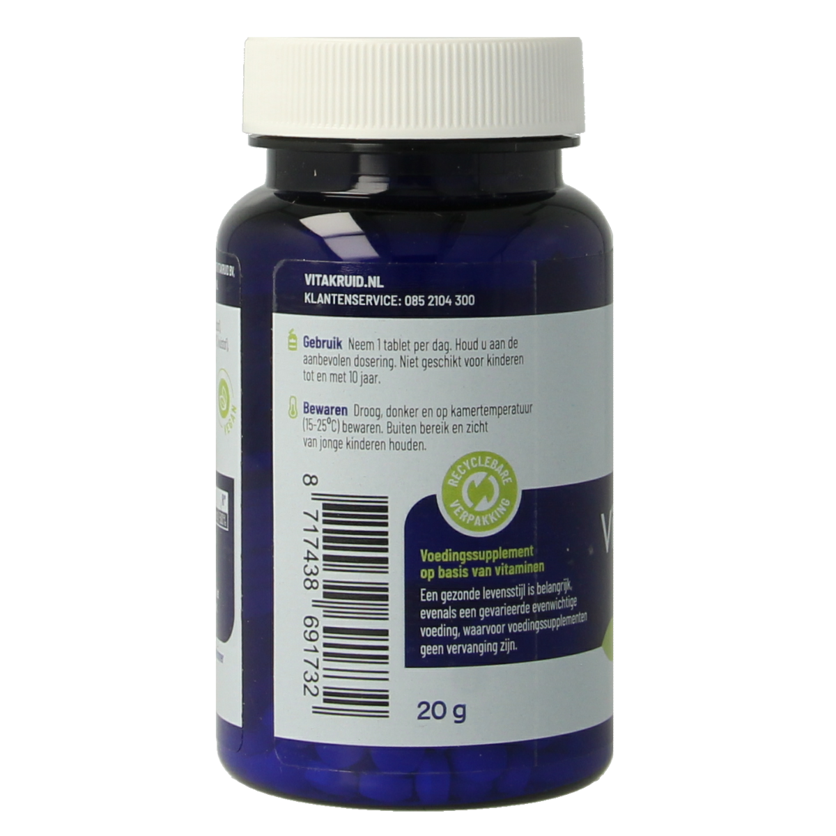 Vitakruid Vitamine D3 Vegan 25 mcg / 1000 IE 120.00 Tabletten
