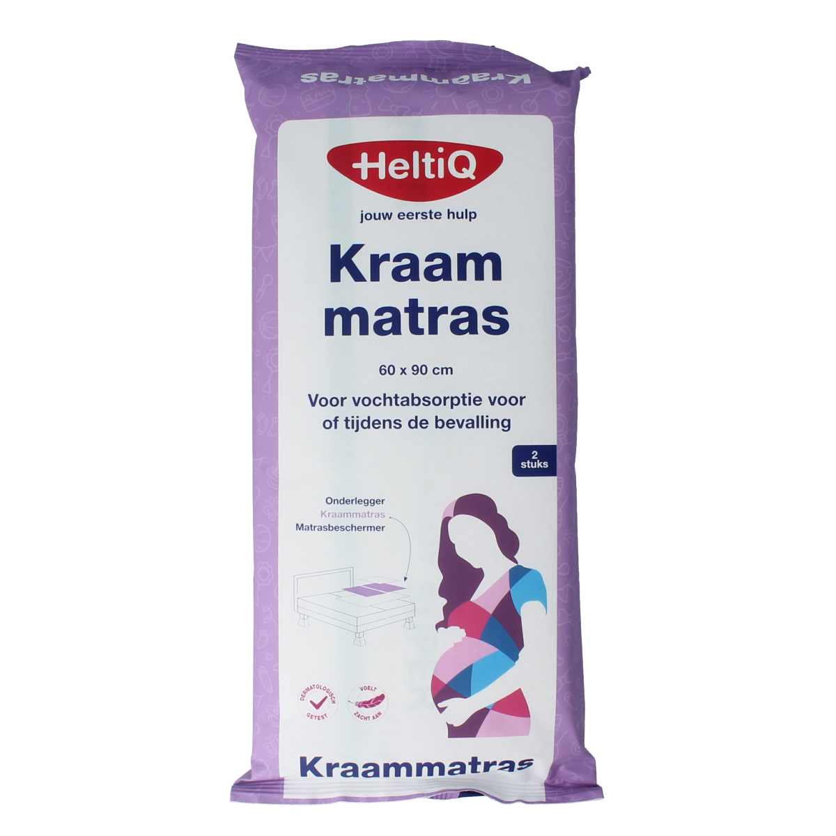 Heltiq Kraammatras 60 x 90cm zak 2.00 Stuks