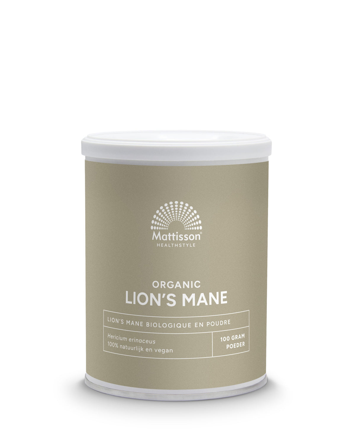 Mattisson Lion's mane poeder bio 100.00 Gram