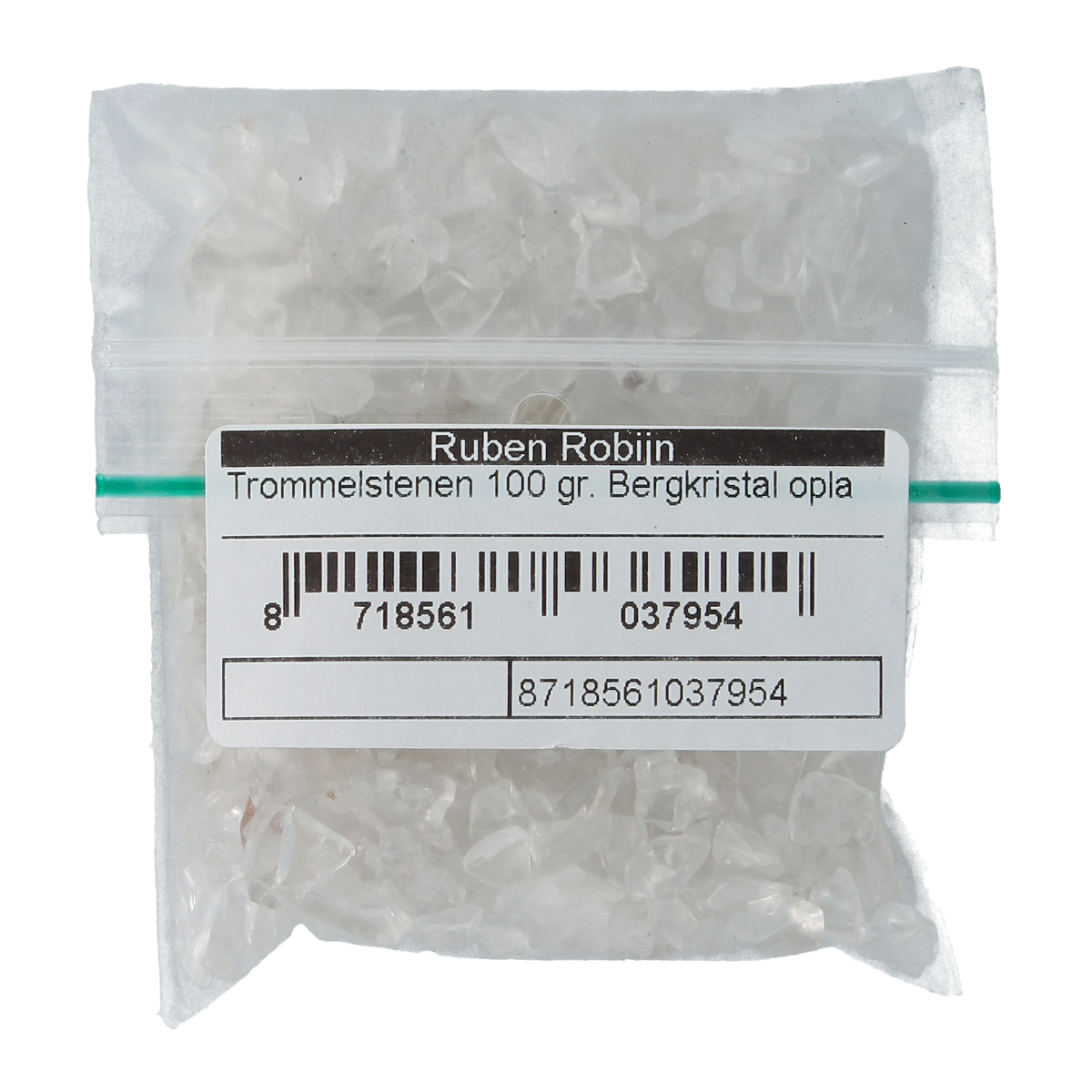 Ruben Robijn Trommelstenen bergkristal oplaadmix maat 1 100.00 Gram