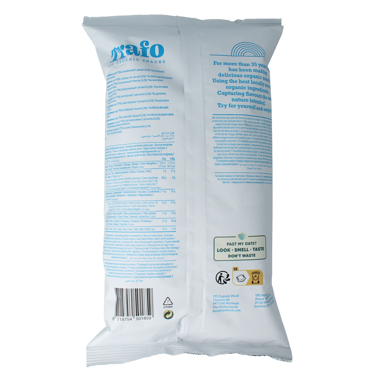 Trafo Popcorn zout bio 50.00 Gram