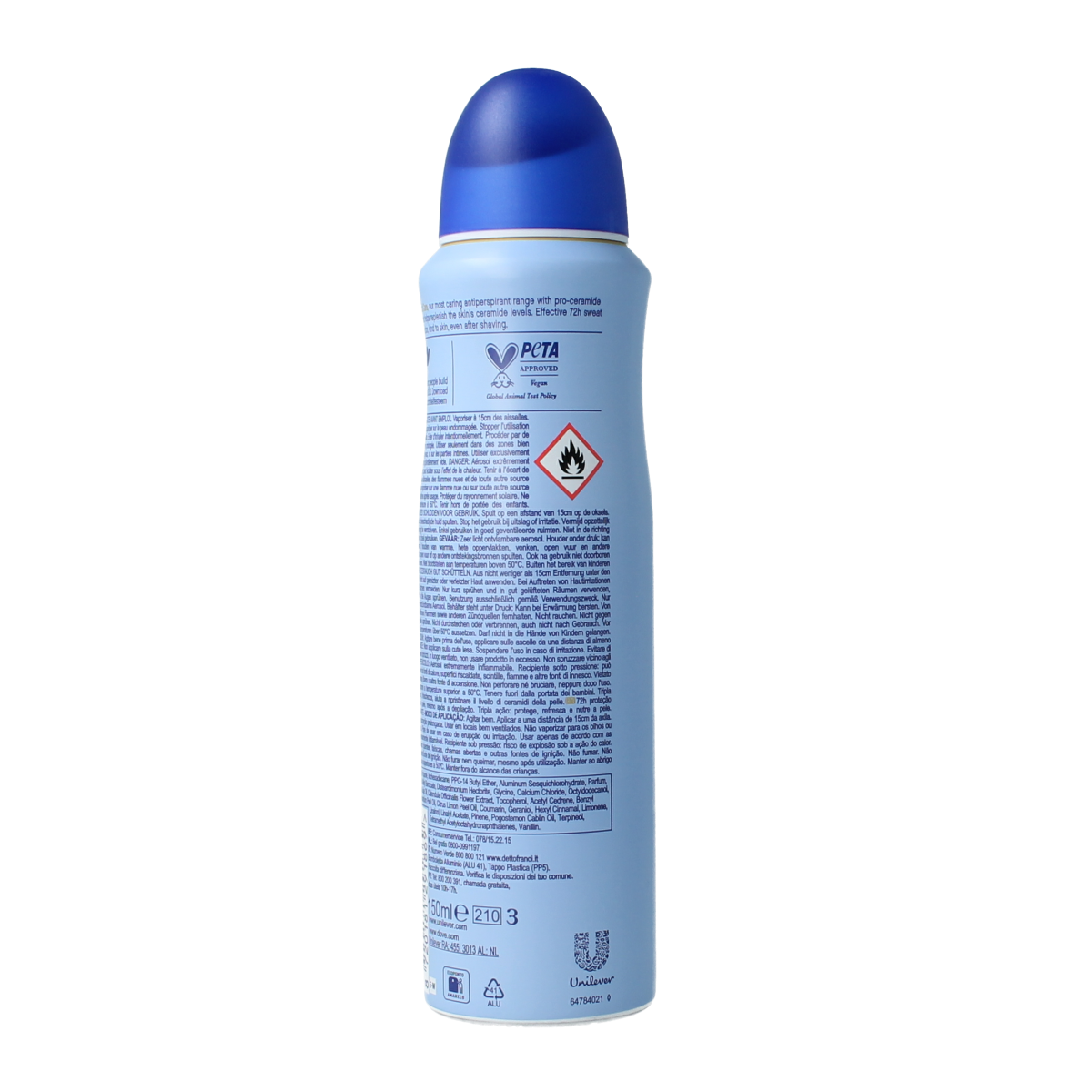 Dove Deodorant spray talco 150.00 Milliliter
