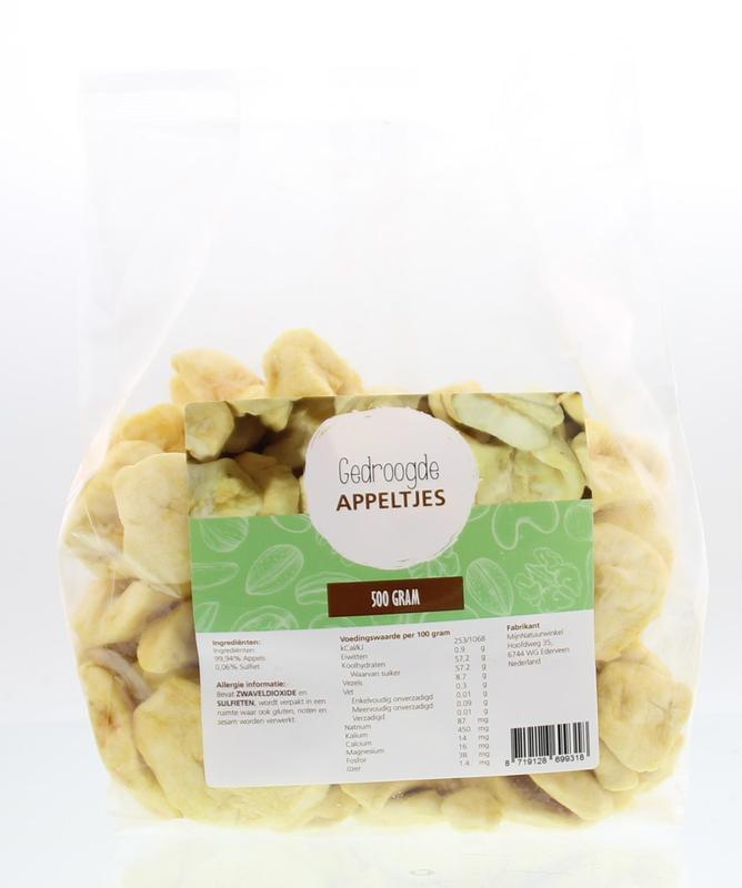 MijnNatuurwinkel Gedroogde appeltjes 500.00 Gram