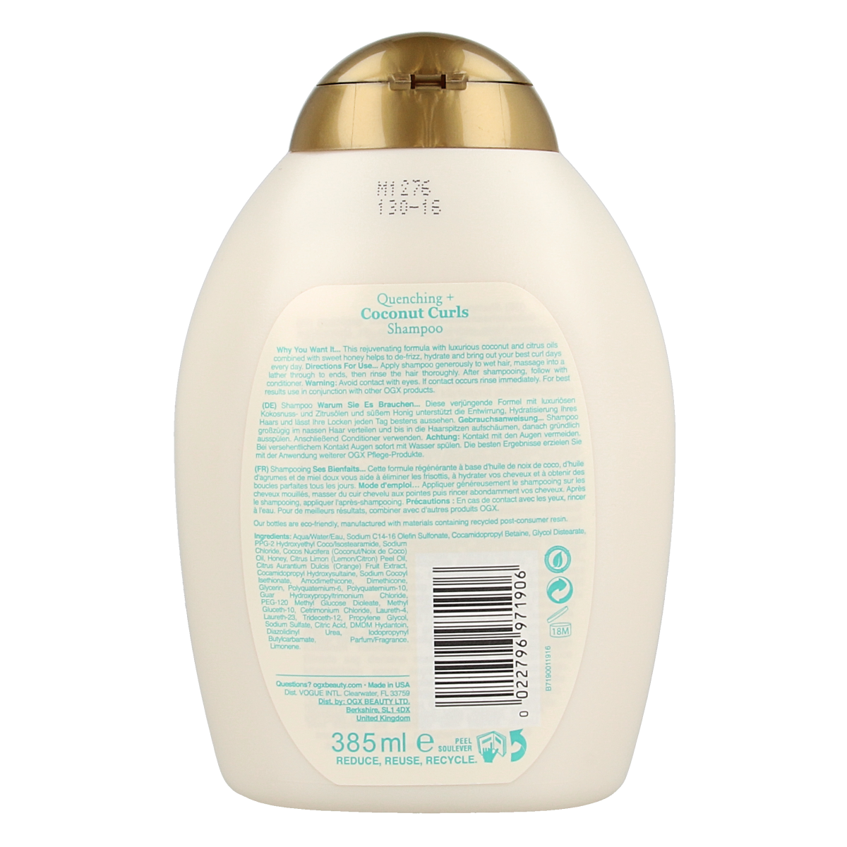 OGX Shampoo quenching coconut curls 385.00 Milliliter