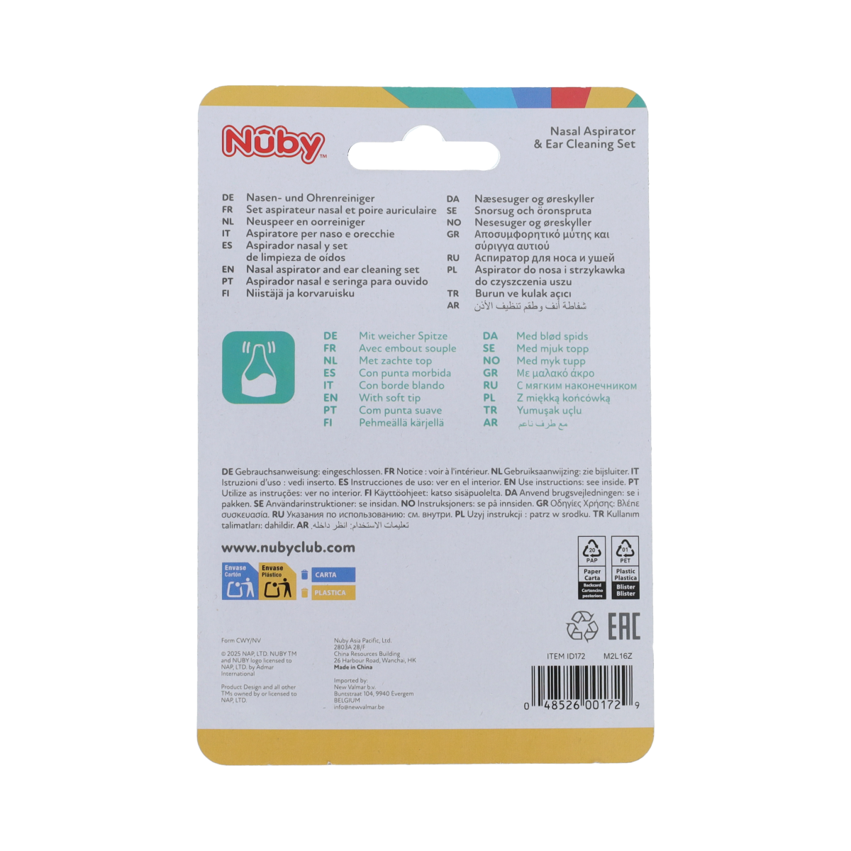 Nuby Neuspeer & oorreiniger 1.00 Stuks