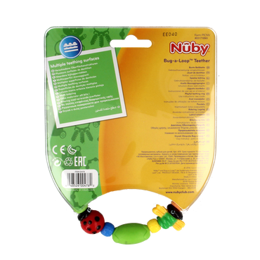 Nuby Speelse bijtketting bug-a-loop 1.00 Stuks