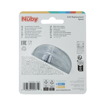 Nuby Vervangspeen beker ID10052 1.00 Stuks