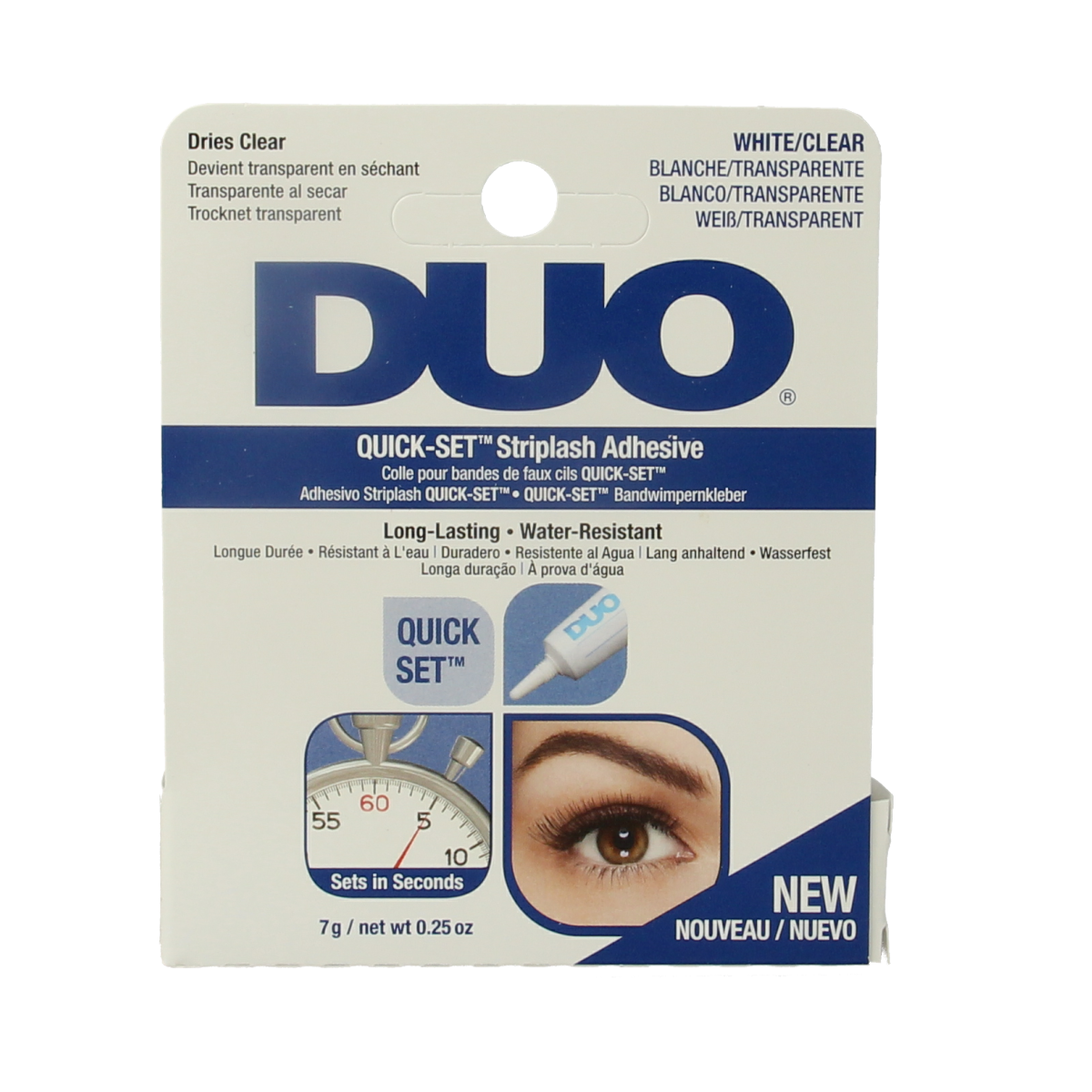 DUO Quickset striplash adhesive white/clear 7.00 Gram