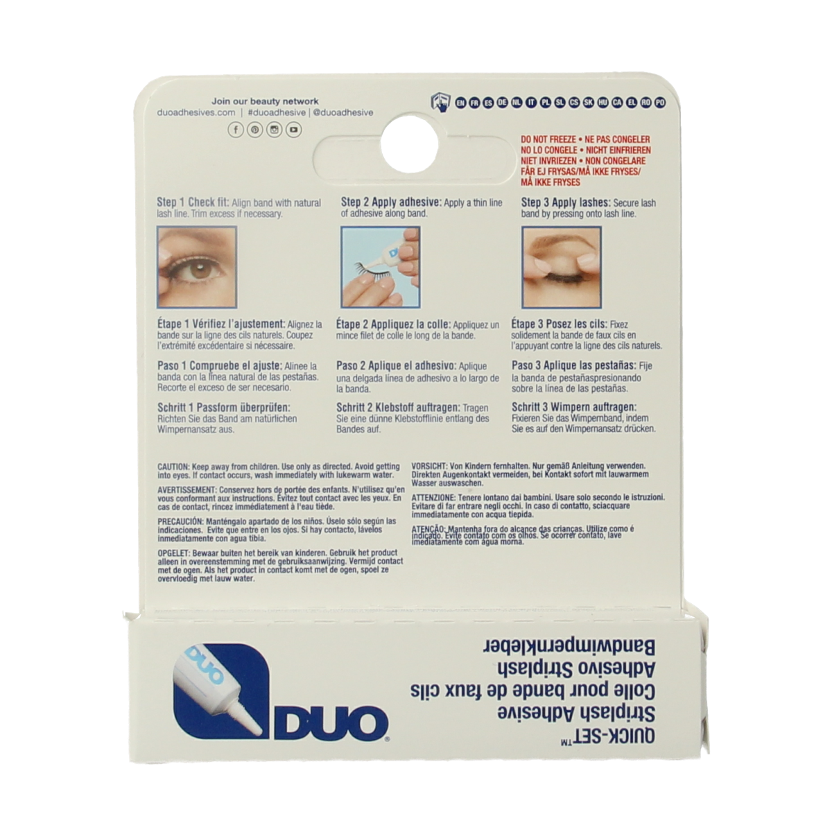 DUO Quickset striplash adhesive white/clear 7.00 Gram