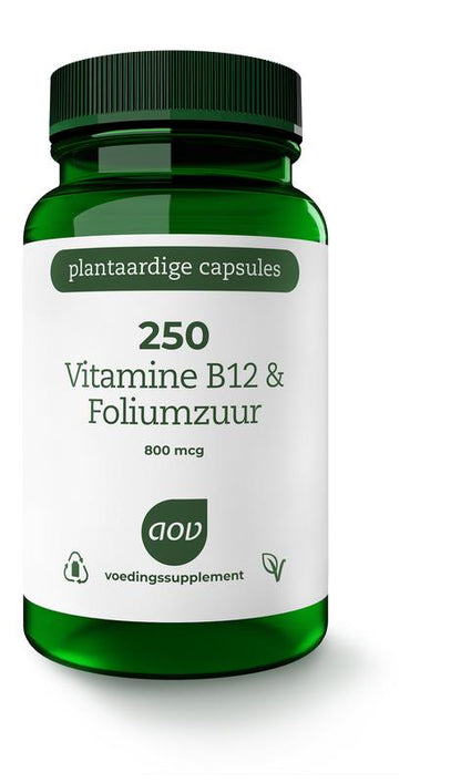 AOV 250 Vitamine B12 & foliumzuur 60.00 Vegetarische capsules