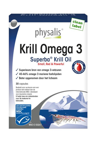 Physalis Krill omega 3 60.00 Capsules