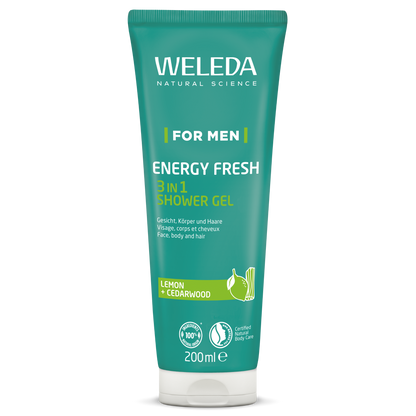Weleda Men energy fresh douchegel 3 in 1 200.00 Milliliter