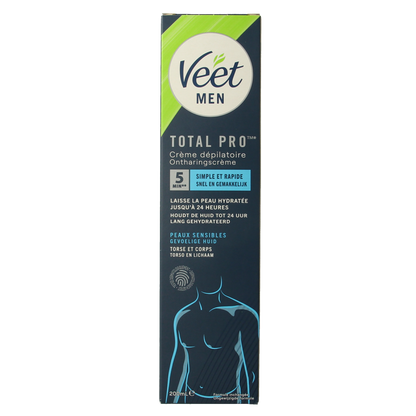 Veet Men ontharingscreme sensitive 200.00 Milliliter