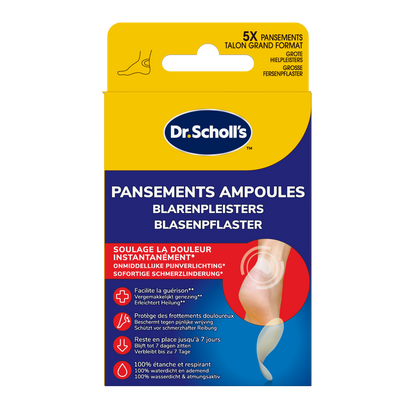 Dr. Scholl's Blarenpleister hiel large 5.00 Stuks