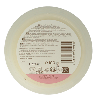 Cattier Sheabutter 100.00 Gram