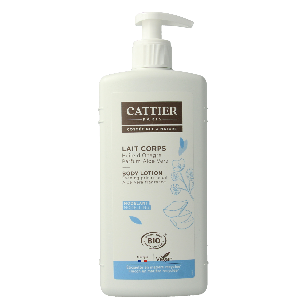 Cattier Bodylotion aloe vera/primrose 500.00 Milliliter