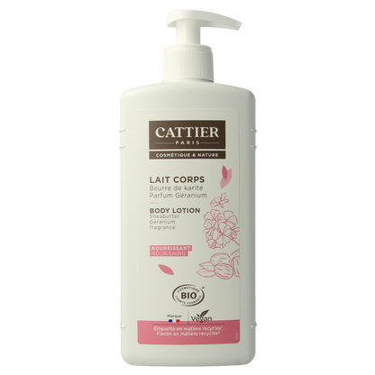 Cattier Body milk shea butter/geranium 500.00 Milliliter