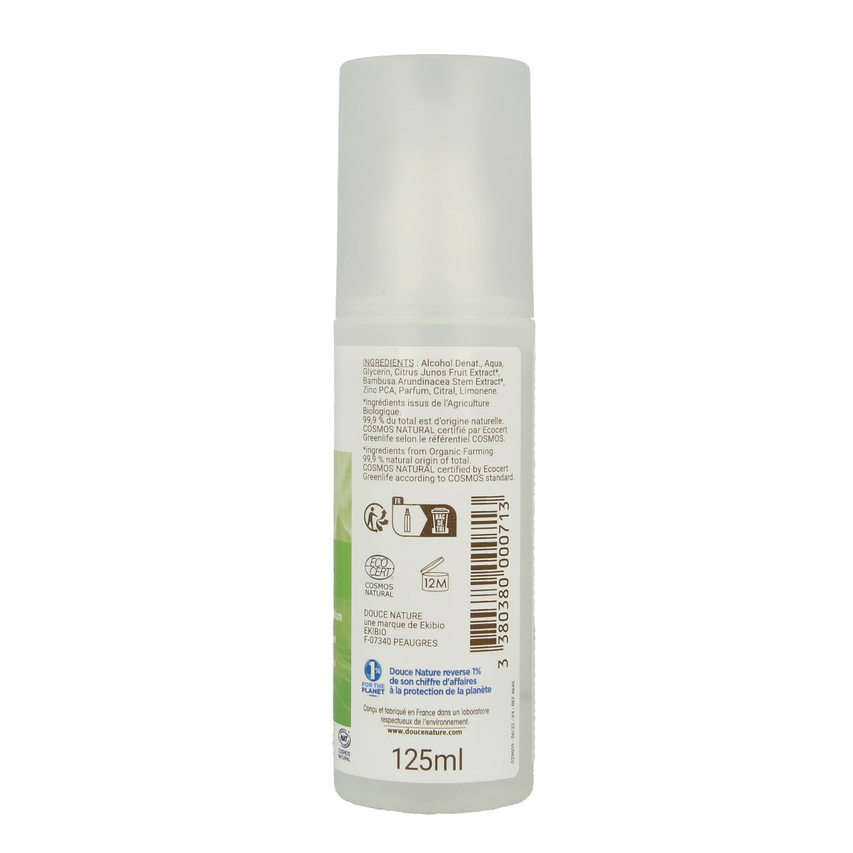 Douce Nature Deodorant spray bio 125.00 Milliliter